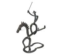 Wine Holder - Funny Iron Art Non-Slip Display, Small Decorative Wine Rack Bottle Holder | Cabinet, Countertop, Shelf, Tabletop Stand for Home, Kitchen, Dining Room, Apartment, Bar, Restaurant, Enterta