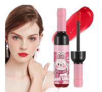 Wine Lip Stain, Liquid Gloss Set, Pink Matte Finish, Long Lasting Waterproof, Moisturizing Lips Formula for Women and Girls, All-Day Beauty Makeup Look