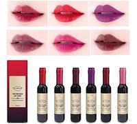 Wine Lipstick Matte Long Lasting Waterproof Lip Tint Set Lip Gloss Lip Stain - Ideal for Girlfriends, Women, Moms, 6 Colors
