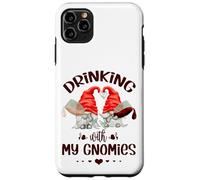 Wine Lover Gnomes - Drinking With My Gnomies - Funny Gnome Custodia per iPhone 11 Pro Max