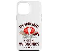 Wine Lover Gnomes - Drinking With My Gnomies - Funny Gnome Custodia per iPhone 13 Pro Max