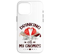 Wine Lover Gnomes - Drinking With My Gnomies - Funny Gnome Custodia per iPhone 16 Pro Max