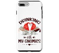 Wine Lover Gnomes - Drinking With My Gnomies - Funny Gnome Custodia per iPhone 7 Plus/8 Plus