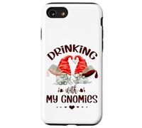 Wine Lover Gnomes - Drinking With My Gnomies - Funny Gnome Custodia per iPhone SE (2020) / 7/8