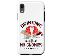 Wine Lover Gnomes - Drinking With My Gnomies - Funny Gnome Custodia per iPhone XR