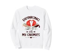 Wine Lover Gnomes - Drinking with My Gnomies - Funny GNOME Felpa
