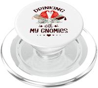 Wine Lover Gnomes - Drinking With My Gnomies - Funny Gnome PopSockets PopGrip per MagSafe