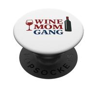 Wine Mom Gang Donne Divertenti Solidarietà PopSockets PopGrip Adesivo