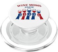 Wine Moms Unite - Bicchieri rialzati, solidarietà PopSockets PopGrip per MagSafe