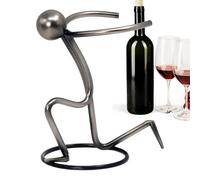 Wine Racks Countertop - Metal Beverage Showcase, Bottle Display Organizer, Dining Storage Shelf | Decorative Drink Carrier Stand for Bartender Collector Entertainer Homeowner Dinner Party Kitchen Rest