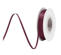 Wine Red Satin Ribbon 1/8" X 50 Yards Solid Color Double Faced Ribbons Perfect for Crafts Wedding Decor Bow Making Arts Sewing and More