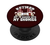 Wine Retirement Couple For Retired Wine Mom And Dad Gnomes PopSockets PopGrip Adesivo