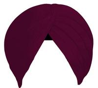 Wine Sikh Turbante Pagri - 100% cotone Voil Dastar per uomini e giovani | Pagdi tradizionale, leggero e confortevole per l'uso quotidiano, Gurudwara, festival e occasioni speciali