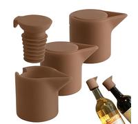 Wine Stopper Set, Champagne Saver Plug, Leakproof Silicone Seal, Reusable Sturdy Design, Perfect for Preserving Drinks in Kitchens, Outdoor Picnics, Restaurants and Wedding