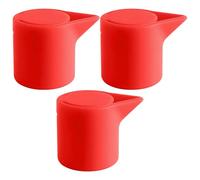 Wine Stopper Set, Leakproof Champagne Bottle Sealers, 3 Pieces Silicone Wine Savers, Perfect for Kitchen, Outdoor Picnics, Restaurants, Wedding Planners, Tasting Events, 5x3.8cm Black Red Light Coffee
