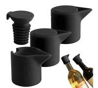 Wine Stopper Silicone - Leakproof Champagne Stopper,Silicone Airtight Champagne Corks 3 Pieces for Wedding Reception Outdoor Picnics Family Dinner Festivals