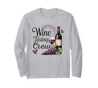 Wine Tasting Crew UVA & Bottiglia Maglia a Manica