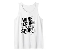 Wine Testing è Il Mio Sport Divertente Amante del Vino Canotta