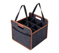 Wine Tote 9-Grid Feltro Moving Protector | Borsa portabottiglie per liquori, alcolici, champagne, whisky, casa, appartamento, bar, campeggio, picnic, feste