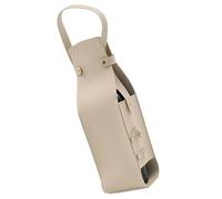 Wine Tote | PU Leather Wine Holder Carrying Case | Stylish Wine Carrier with Handle, Durable Liquor Bottle Carrier, Portable Carry-On Pouch, Travel Wine Bag for Wine Bottle Storage and Transport