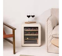 WINECOOLER RETRO - Cantinetta Per Vini Stile Rétro Con Diverse Capienze: 12, 24, 45 O 72 Bottiglie Bianco Sporco