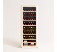 WINECOOLER RETRO - Cantinetta Per Vini Stile Rétro Con Diverse Capienze: 12, 24, 45 O 72 Bottiglie Bianco Sporco