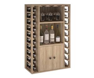 Winerex FARO - 20 bottiglie + mobiletto e ripiani - Quercia