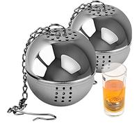 Winfred 2 Palla da tè, Infusore Tè in Acciaio Inox ø 4 cm Filtro per Tè per Tè, Spezie e condimenti