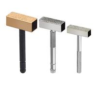 Winfred 3 pezzi Mola per Pietra Mola per Rettifica Mola Diamante Utensile per Mole Ravvivatrici, Mole Abrasive per Ravvivatori, Mole Diamantate per Mole e Sbavatrici, Colore Oro Argento