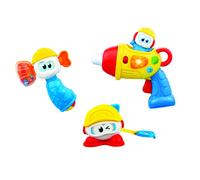 Winfun Little Builder Tool Set Interactive Tape Measure, Hammer And Drill With