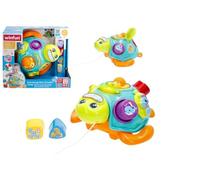 winfun Tartaruga Musicale Bilingue con Suoni, Melodie e Classificazione delle Forme, Giocattolo Trascina con Luci, Insegna Colori, Numeri e Animali, Stimolazione Cognitiva 12+ Mesi (47860)