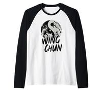Wing Chun Allenamento Fighter Coaching Arti Marziali Maglia con Maniche Raglan