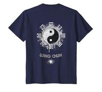 Wing Chun Kung Fu Maglietta, Bambini, Navy, 10 Anni