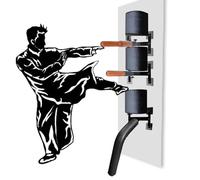 Wing Chun, manichino da parete per allenamento in pile umano, per arti marziali, con braccia a molla