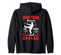Wing Chun, tifoso cinese di arti marziali da combattimento e sport da combattimento Felpa con Cappuccio