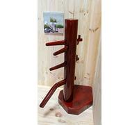 Wing Chun Wooden Dummy Closed Base Corner (11 Red Wine)