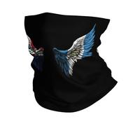 Wing Dominican Republic And Guatemala Flag Ghetta da Collo Elastico Scaldacollo Elegante Bandana per Bambini Outdoor Arrampicata 26X30CM