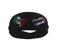 Wing Mexico And Cuba Cuban Flag Donna Uomo Headband Elastica Fascia Capelli Antiscivolo Fasce Per Capelli Per Sport Yoga Fitness