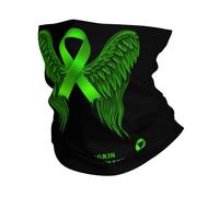 Wing Non Hodgkin Lymphoma Cancer Awareness Ribbon Donna Uomo Collo Ghetta Elastico Scaldacollo Multifunzione Passamontagna Tubolare per Sport Montagna Ciclismo Sci