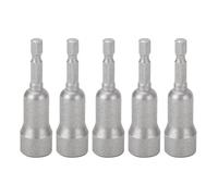 Wing Nut Driver Bit Set 5Pcs | 4mm 1/4 Inch Hex Shank High Carbon Steel Tool | Secure Bolts/Hooks/Wires | Thumb Saver Design for Easy Installation | Expert & DIY Use