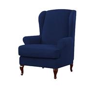 Wingback Chair Slipcover 2-Piece High Stretch Slipcovers with Cussion Cover for Wingback Chairs Coperture per sedie a Braccio Coprisselli per sedie Wing Covers Wing Chair Slipcover
