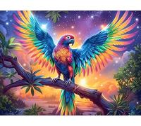Winged Phoenix Rompicapo 500 Pezzi Per Bambini E Genitori Colorful Fantasy Wildlife Cartone Spesso Sicuro Difficoltà Bassa Per Svago Familiare Con Poster Incluso Qualità Garantita 500 PCS/52×38cm