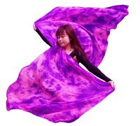 Winged Sirenny Velo di Seta Leggero per Danza Orientale,ros viola