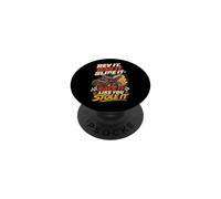 Winged Sprint Car Dirt Track Slide Racing Humor PopSockets PopGrip Adesivo
