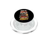 Winged Sprint Car Dirt Track Slide Racing Humor PopSockets PopGrip per MagSafe