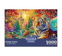 Winged Tiger in A Magical Autumn Forest Puzzle Da 1000 Pezzi Tiger Giochi Di Puzzle Per La Famiglia Per Adulti, Bambini E Anziani 38x26cm/1000pcs