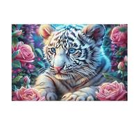 Winged White Tiger Puzzle 1000 Pezzi Gioco Creativo Per Ragazzi Magical Cosmic Creatures Intelligenza Educativa Rompicapo Idea Regalo Per Figlio A Natale E Compleanno 1000 PCS