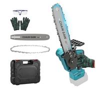 WingFly motosega a batteria da 12 pollici, compatibile con batteria Makita da 18 V, mini motosega senza spazzole con olio automatico, sega elettrica per cesoie da giardino, taglio legno (senza