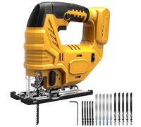 WingFly Seghetto Dewalt 18 V, batteria 20 V, 3000 SPM, utensile elettrico 15 lame T, velocità variabile, taglio 0°-45° legno, plastica, metallo