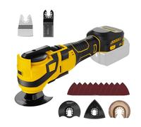 WingFly Strumento Multifunzione Compatibile con Dewalt 18 V, 20 V Batteria, Oscillante Multitool 6 Velocità Regolabili (Numero di Oscillazioni 10000 - 20000 Minuti¹ Senza Batteria)